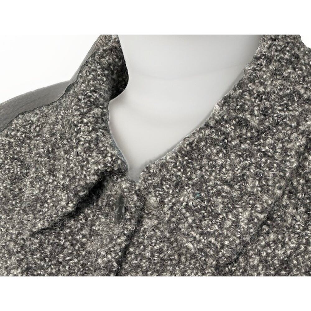 Talbots Italian Wool Blend Bouclé Button-Front Jacket Size Medium Vintage Gray - Picture 6 of 12